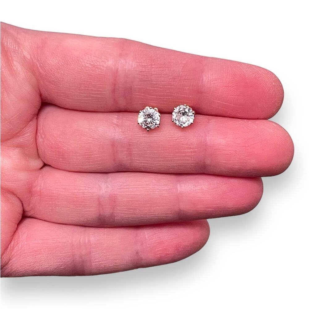 Rose Gold Stud Earrings 6mm